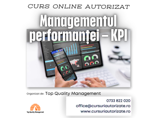 Curs online autorizat KPI Indicatori de performanță