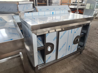 Horeca Bucuresti / Mese de lucru inox / Spalator INOX cu 1 cuva / Spalator INOX cu 2 cuve