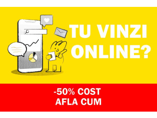 Creare website. Lucreaza direct cu noi. -50% Cost. Afla cum.