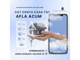 Vinde/ cumpara inteligent cu raport de evaluare