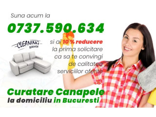 Curatare canapele Bucuresti. Curatare profesionala