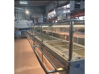 LINII AUTOSERVIRE - Vitrine calde - BAIN MARIE si Reci / ARAGAZ 4F si Cuptor / Hote inox , orice dimensiune