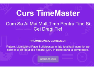 Curs TimeMaster/Managementul Timpului