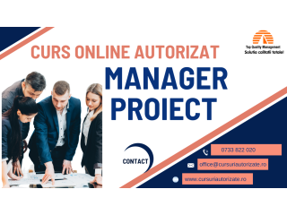 Curs online autorizat Manager Proiect
