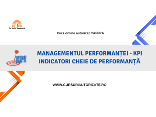 Curs online Managementul performanței - KPI indicatori cheie de performanță