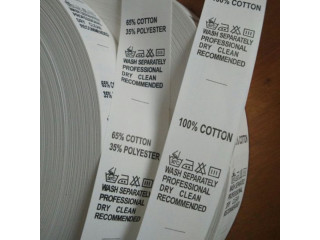 Etichete textile ignifugate